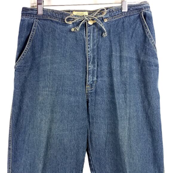 VINTAGE~100% Cotton High Rise Mom Jeans Relaxed 14 - Picture 3 of 7